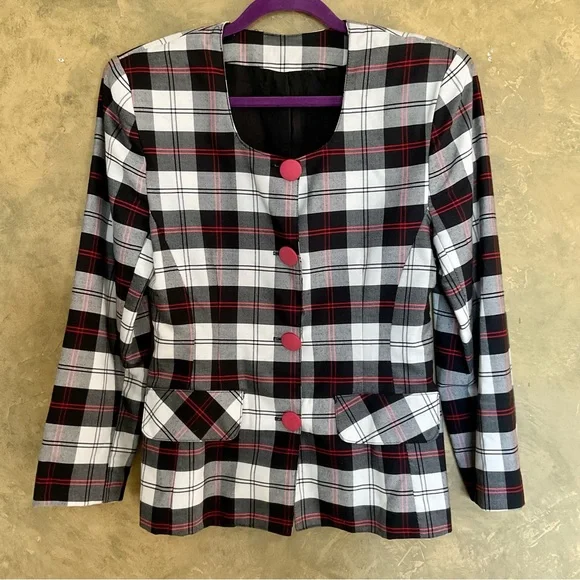 ​Quorum Vintage | 90s Plaid Skirt Suit Set | Clueless Core | S - Picture 3 of 14